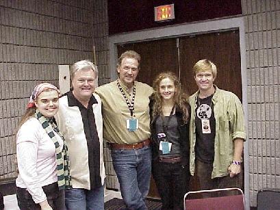 Molly Skaggs, Ricky Skaggs, Mark Johnson, Abigail Washburn, and me. 2005 IBMA old-time banjo presentation